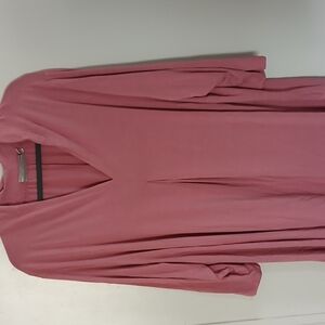 Elegant Pink V-Neck Blouse